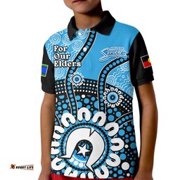 Adelaide Strikers NAIDOCPolo Shirt KID Indigenous For Our Elders