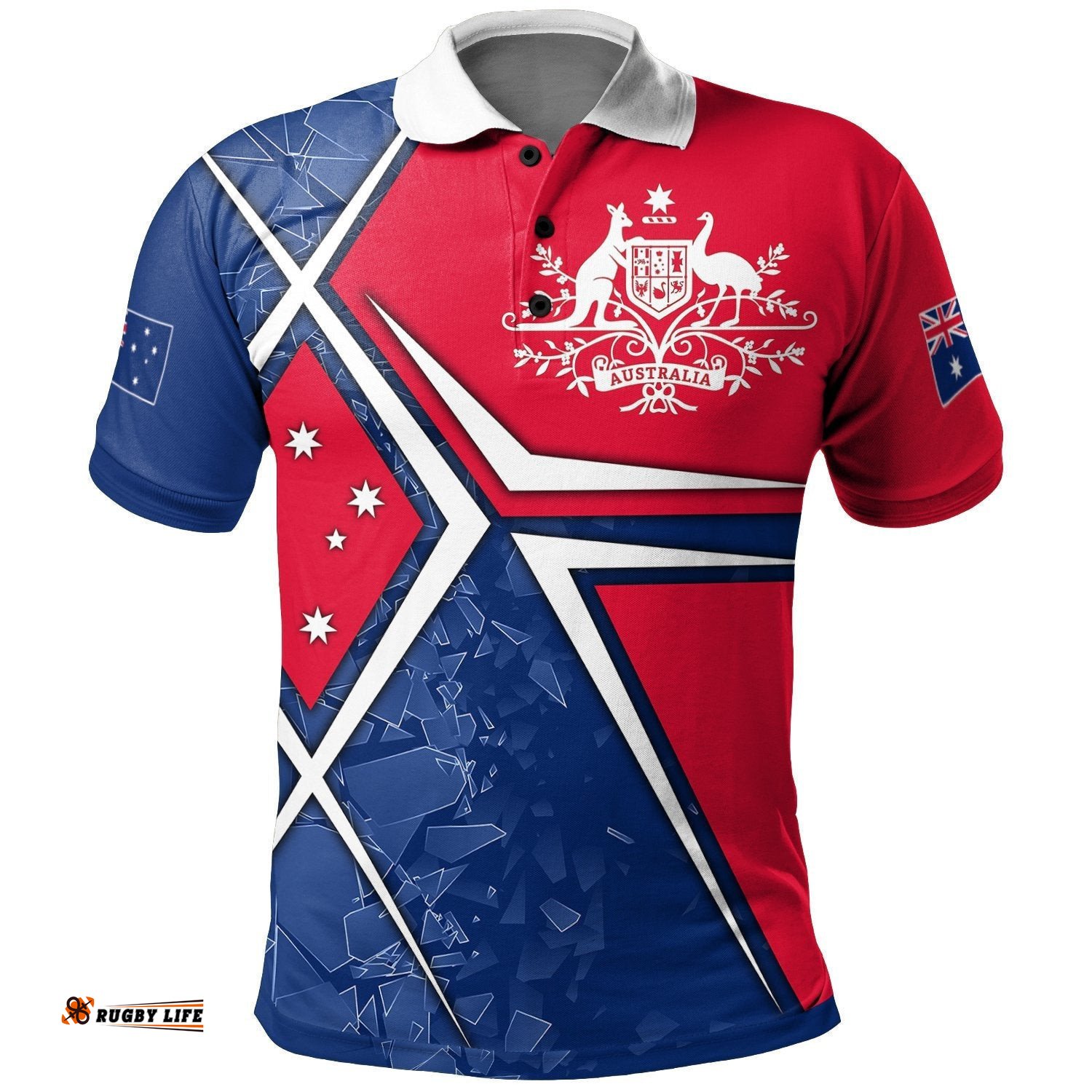 Kids Polo Shirt - Aussie Flag