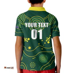Australia 2024 Rugby Kid Polo Shirt Go Wallabies