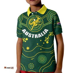 Australia 2024 Rugby Kid Polo Shirt Go Wallabies