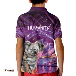 Vivid Sydney Australia Kid Polo Shirt Humanity Aussie Koala Fanciful Light