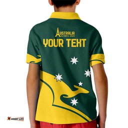 Personalised Australia Go Paris 2024 Kid Polo Shirt National Color Ver2