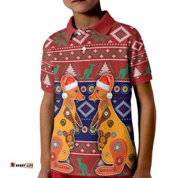 Kid Australia Christmas Mother Kangaroo In Christmas