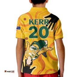 Sam Kerr Matildas Kid Polo Shirt Australia Soccer World CupQuater-Final