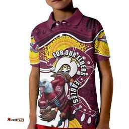 Sea Eagles Mascot NRL Kid Polo Shirt NAIDOC