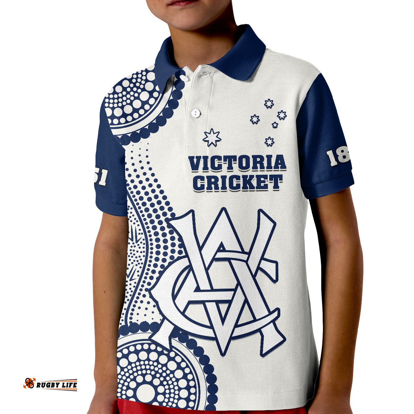 Victoria CricketPolo Shirt KID Sheffield Shield Australia Indigenous
