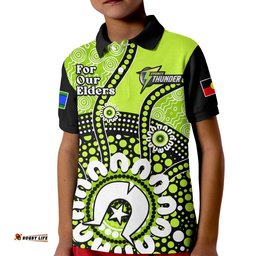 Sydney Thunder NAIDOCPolo Shirt KID Indigenous For Our Elders