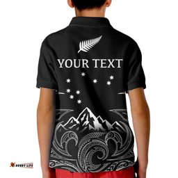 Peronsalised New Zealand Kid Polo Shirt Maori Te Iwa o Matariki