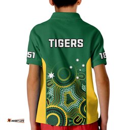 Tasmania CricketPolo Shirt KID Tigers Sheffield Shield Indigenous