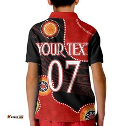 Personalised NAIDOC WeekNRL Dragons For Our Elders Kid Polo Shirt