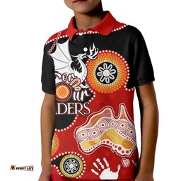 Personalised NAIDOC WeekNRL Dragons For Our Elders Kid Polo Shirt