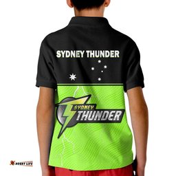Sydney Thunder Cricket Polo Shirt KID Est 2011 Sporty