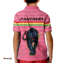 Penrith Panthers RugbyKid Polo Shirt The Riff Est 1966 Pink Sporty
