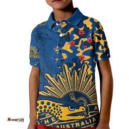 NRL ANZACParramatta Eels Kid Polo Shirt Camouflage
