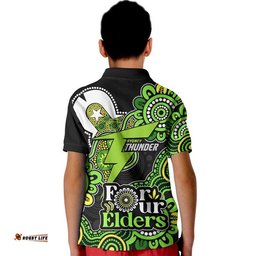 Sydney Thunder Cricket Kid Polo Shirt NAIDOC Torres Strait For Our Elders