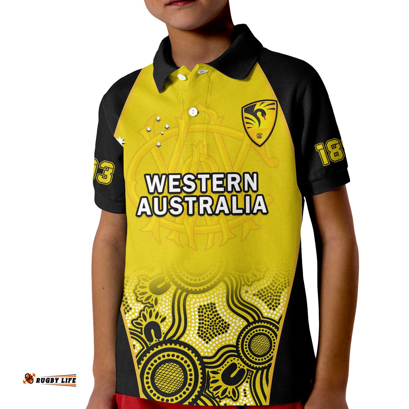 Western Australia CricketPolo Shirt KID Warriors Sheffield Shield Indigenous