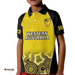 Western Australia CricketPolo Shirt KID Warriors Sheffield Shield Indigenous