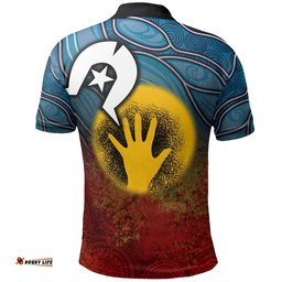 Custom-Kids Aboriginal Kid Polo Shirt - Aboriginal and Torres Strait Islanders Flag