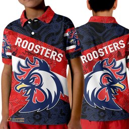 TI TREE Roosters Polo Shirt For KidsIndigenous Sporty Style