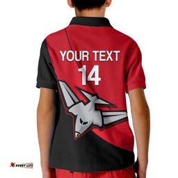 Personalised Essendon FootballKid Polo Shirt Go Bombers Simple Style
