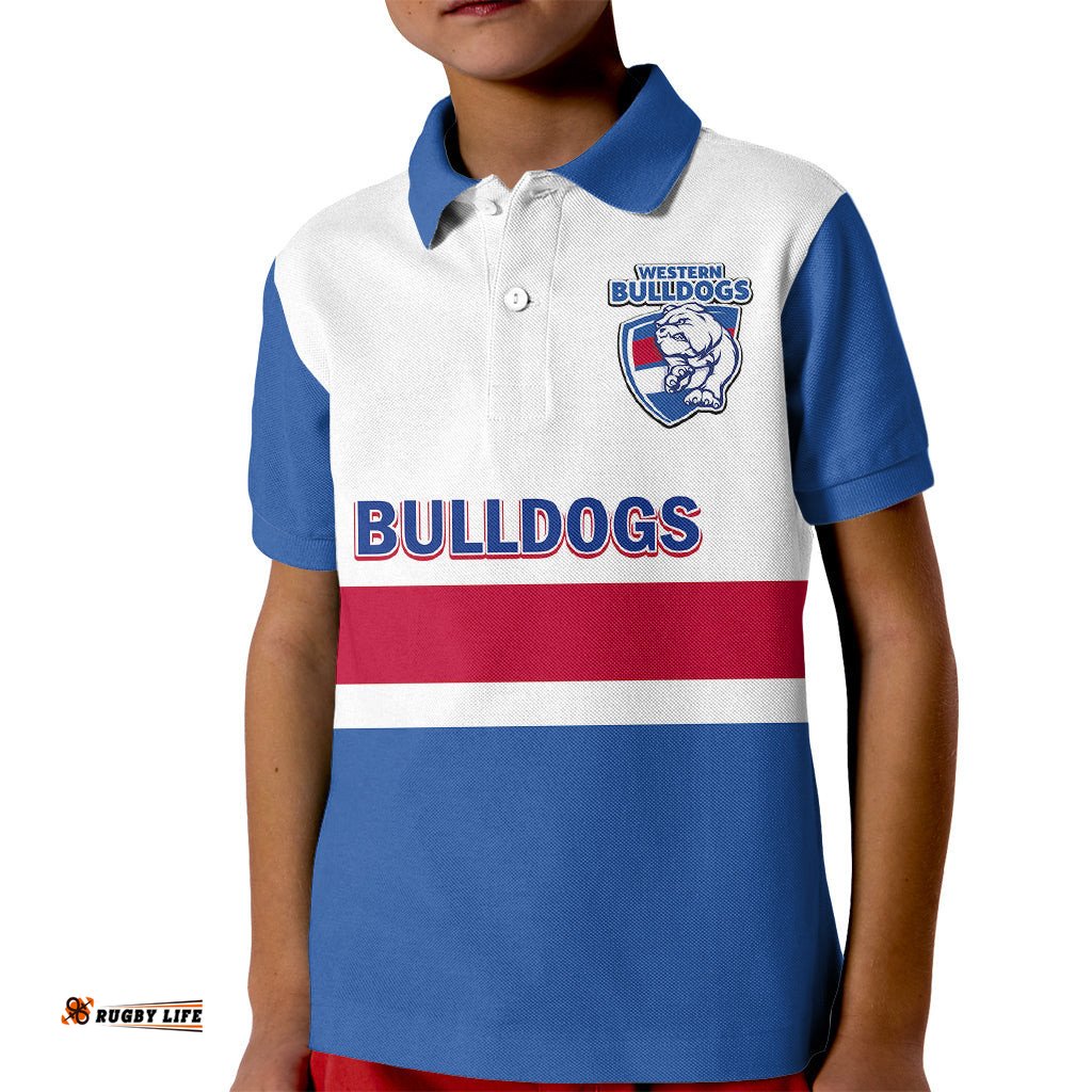 Western Bulldogs FootballKid Polo Shirt Go Doggies Sporty Style