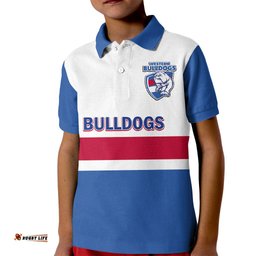 Western Bulldogs FootballKid Polo Shirt Go Doggies Sporty Style