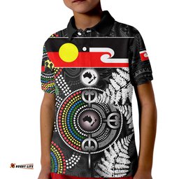 Custom PersonalisedAboriginal And Maori Polo Shirt KID Culture Style