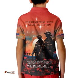 New Zealand ANZAC The Stars of Matariki Kid Polo Shirt For Your Tomorrow They Gave Their Today