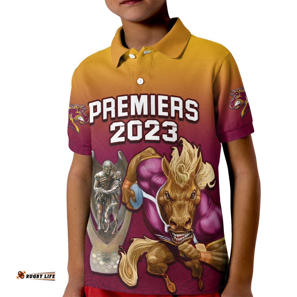 NRL Broncos PremiersKid Polo Shirt