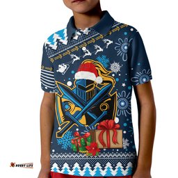 Custom Titans Rugby Kid Polo Shirt Chirstmas Vibe-