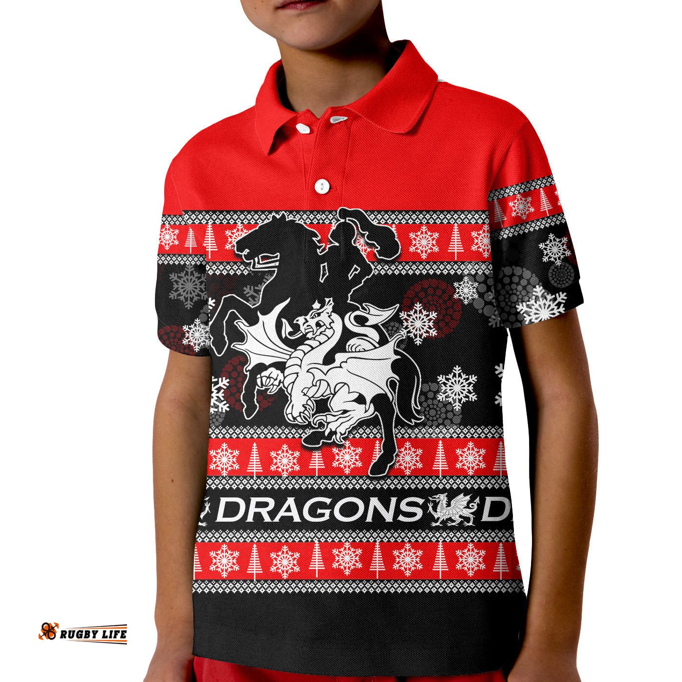 St. George Illawarra Dragons Polo Shirt KID ChristmasStyle