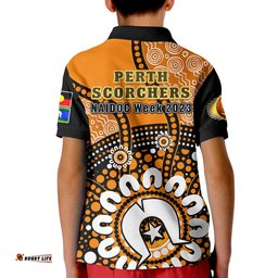 Perth Scorchers NAIDOCPolo Shirt KID Indigenous For Our Elders