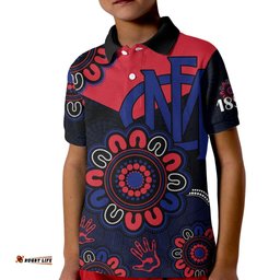 AFL Melbourne Demons 1858 Aboriginal Kid Polo Shirt
