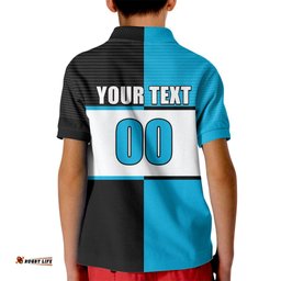 Custom Text And Number NRL Sharks Kid Polo Shirt Mix Jersey