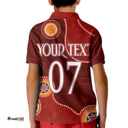 Personalised NAIDOC WeekNRL Dolphins For Our Elders Kid Polo Shirt