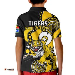 Richmond Football NAIDOCPolo Shirt KID Tigers For Our Elders Indigenous Art