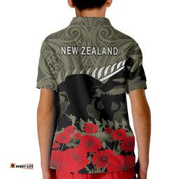 New Zealand ANZACPolo Shirt KID Maori Camouflage