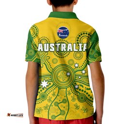 Cricket Australia Polo Shirt KID AussieIndigenous Special Version