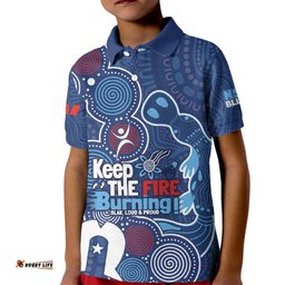 NAIDOC Week Kid Polo Shirt NSW Blues Platypus
