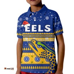 Eels Unique Polo Shirt KID Merry Christmas Parramatta