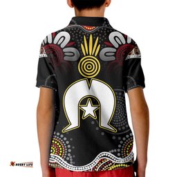 Torest Trait Islands Mix Aboriginal Pattern Kid Polo Shirt TS04