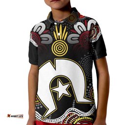 Torest Trait Islands Mix Aboriginal Pattern Kid Polo Shirt TS04
