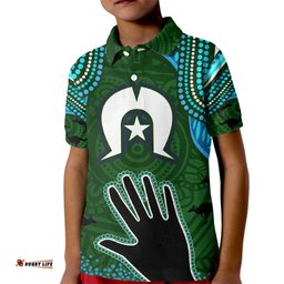 Torest Trait Islands Mix Aboriginal Pattern Kid Polo Shirt TS04