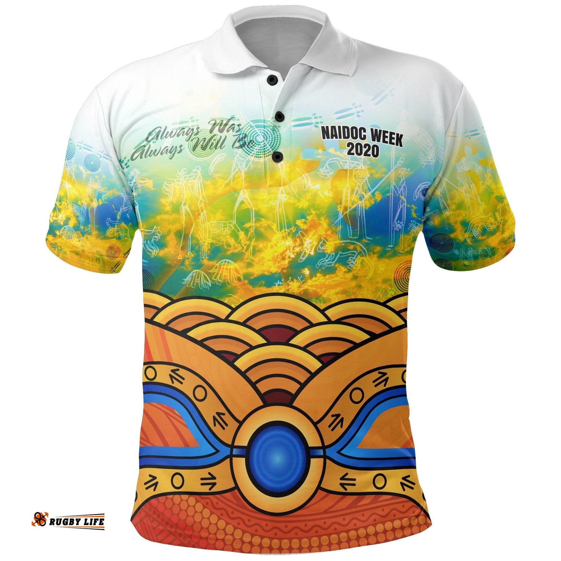 Aboriginal Kid Polo Shirts, Australia Kangaroo Naidoc Week-