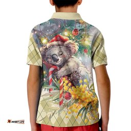 Have A Koala-ty Christmas in July Kid Polo Shirt