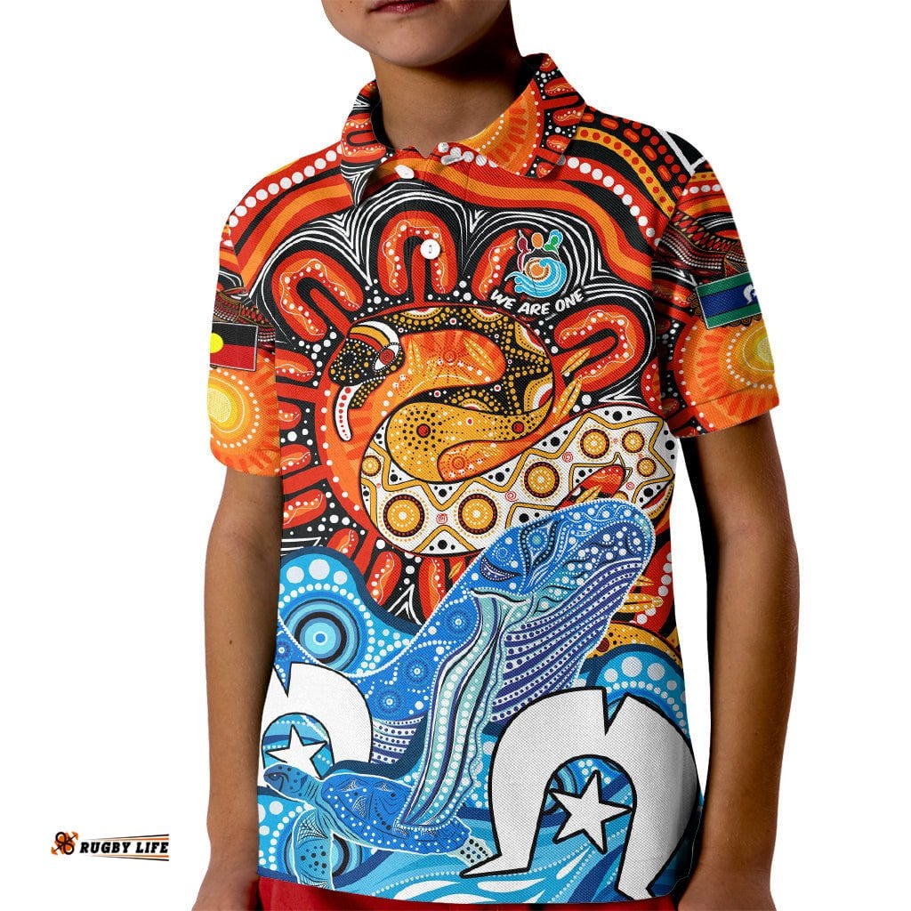Aboriginal And Torres Strait Islands Kid Polo Shirt We Are One