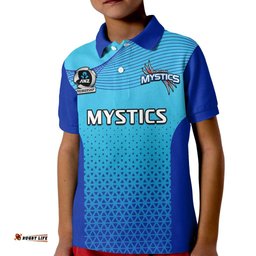 Custom Text And Number Aotearoa Netball Polo Shirt KID Northern MysticsANZ Premiership