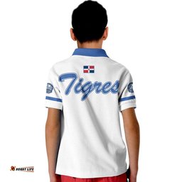 Dominican Tigres del Licey Kid Polo Shirt Authentic No1