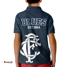 AFL Blues ChampionsKid Polo Shirt Proud Carlton Aboriginal Vibe
