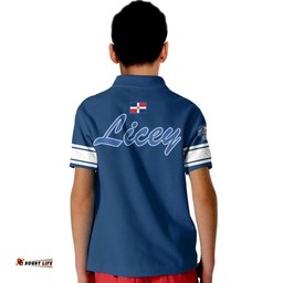 Dominican Tigres del Licey Kid Polo Shirt Authentic No3